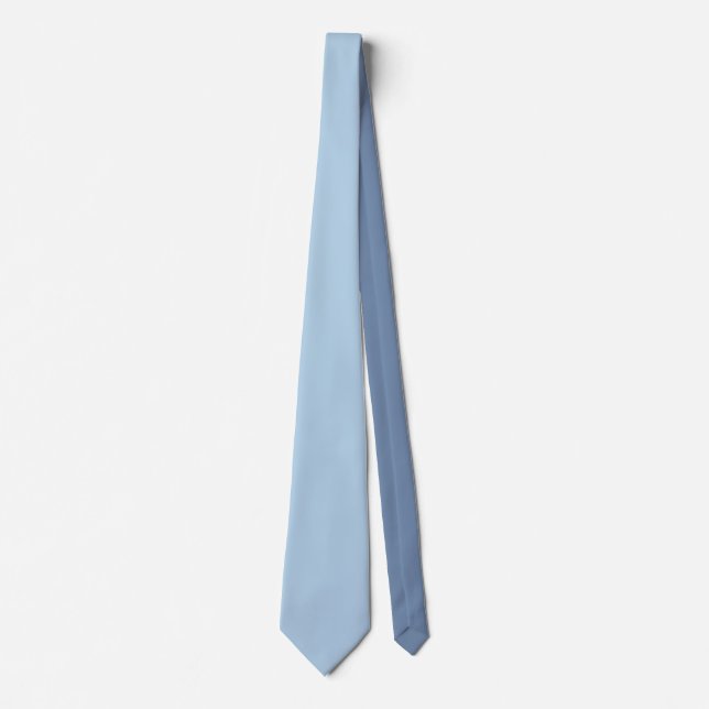Custom pastel blue personalized minimalist neck tie (Front)
