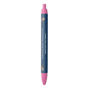 Custom Pastel Blue&purple Cute Floral Ballpoint Pen