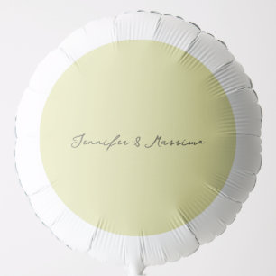 Custom pastel color personalized minimalist name balloon