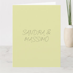 Custom pastel color personalized minimalist name card