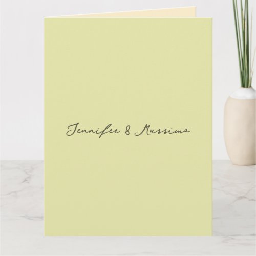 Custom pastel color personalized minimalist name card