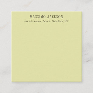Custom pastel color personalized minimalist name enclosure card