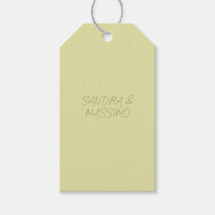 Custom pastel color personalized minimalist name gift tags