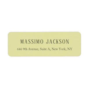 Custom pastel color personalized minimalist name label