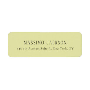 Custom pastel color personalized minimalist name label