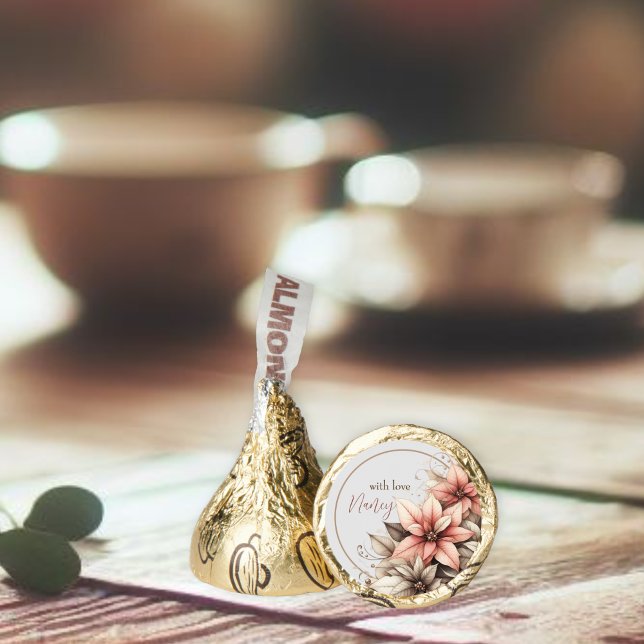 Custom Pastel Floral "With Love" Hershey®'s Kisses® (Creator Uploaded)