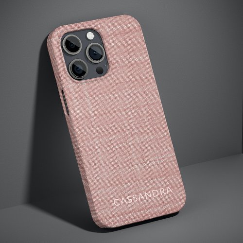 Custom Pastel Light Dusty Rose Peach Blush Pink iPhone 13 Pro Case