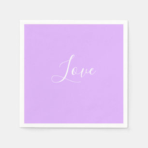Custom Pastel Mauve Solid Color Minimalist Wedding Napkins