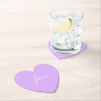 Custom Pastel Mauve Solid Color Minimalist Wedding