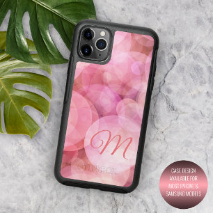 Custom Pastel Rose Blush Pink Bubbles Pattern iPhone 16 Pro Max Case