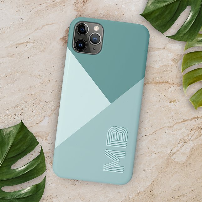 Custom Pastel Seafoam Seaglass Mint Teal Green Case-Mate iPhone Case (Creator Uploaded)