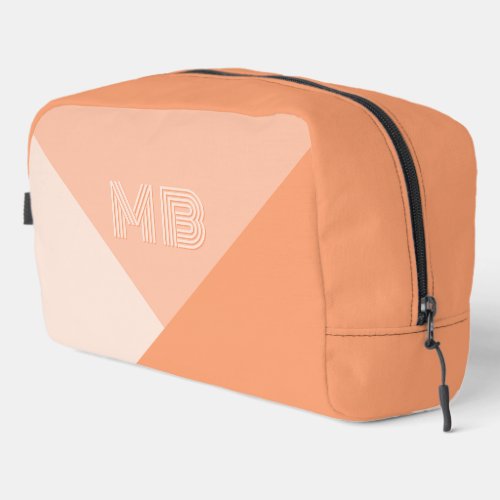 Custom Pastel Sunny Peach Summer Coral Orange Dopp Kit