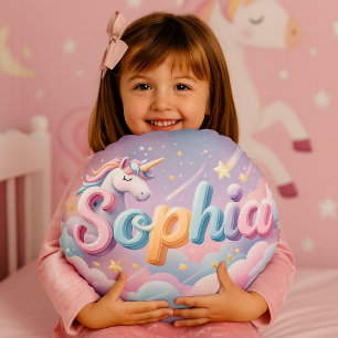 Custom Pastel Unicorn Sophia Pillow