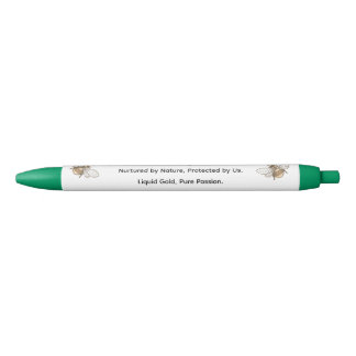 Custom Pastel White &Green Cute Floral Ballpoint Pen