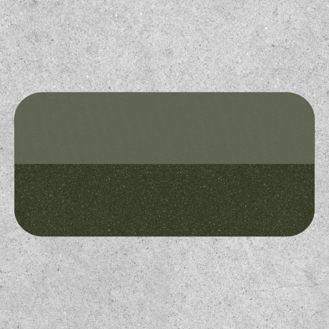 Custom Patch – Matte & Noise Moss Green (Front)