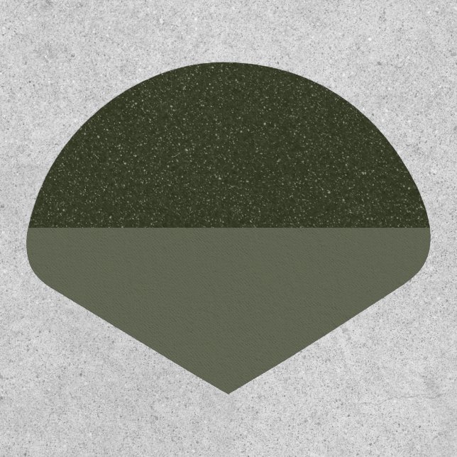 Custom Patch – Moss Green Split Texture Design (Front)