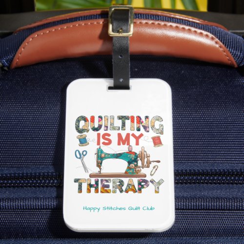 Custom Patchwork Quilting Therapy Bag And Luggage Tag