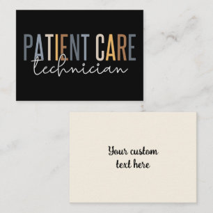 Custom Patient Care Technician PCT Appreciation Note Card