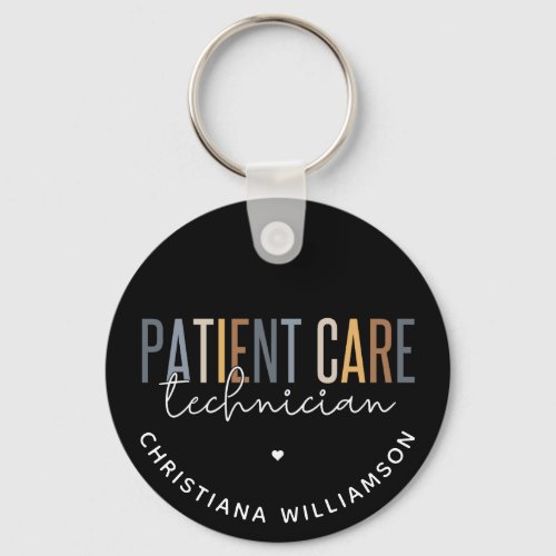 Custom Patient Care Technician PCT Gifts Keychain