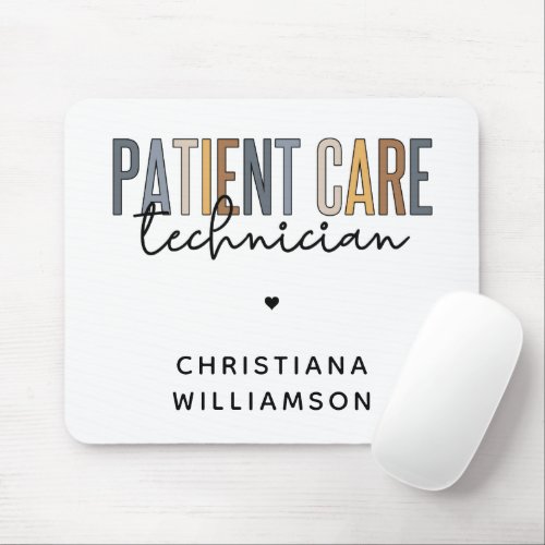 Custom Patient Care Technician PCT Gifts Mouse Pad