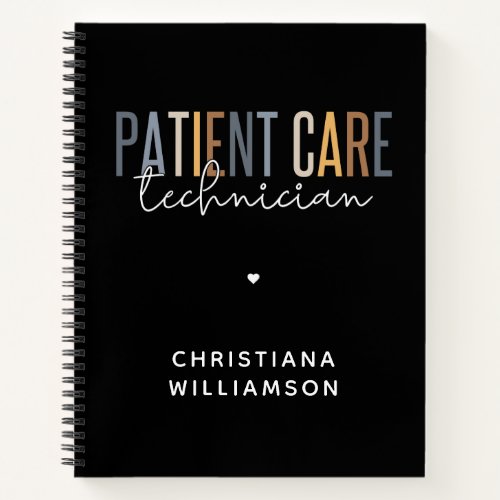 Custom Patient Care Technician PCT Gifts Notebook