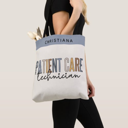 Custom Patient Care Technician PCT Gifts Tote Bag