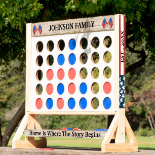 Custom Patriotic American Flag Family  Fast Four