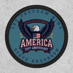 Custom Patriotic Eagle Patch USA 250th Patch