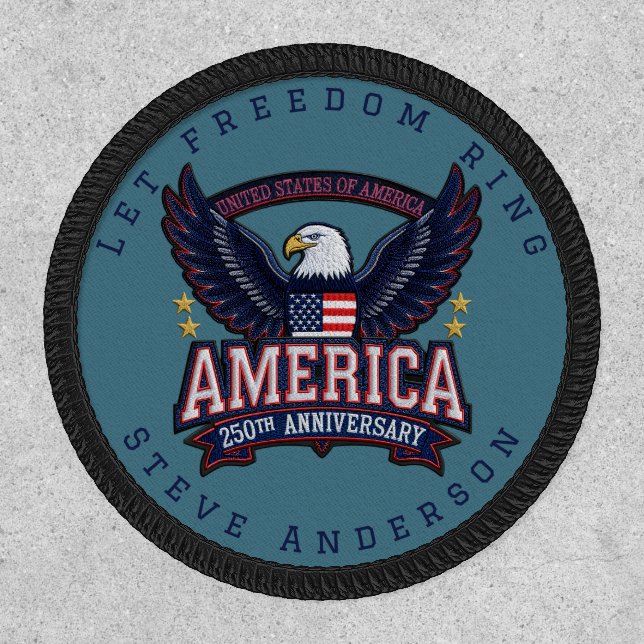 Custom Patriotic Eagle Patch USA 250th Patch (Front)