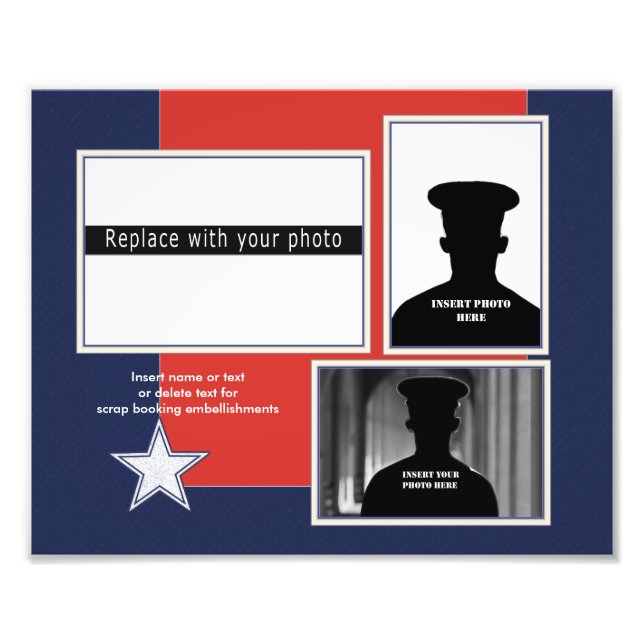 Custom Patriotic Photo Collage (Front)