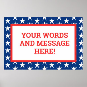 Custom Patriotic Poster