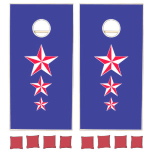 Custom Patriotic Stars Cornhole Set