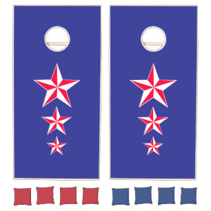 Custom Patriotic Stars Cornhole Set