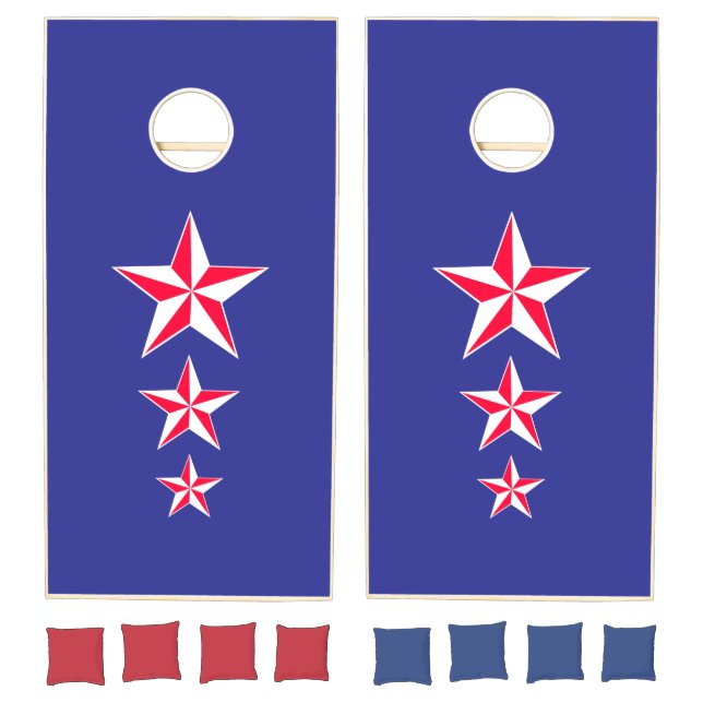 Custom Patriotic Stars Cornhole Set (Set)