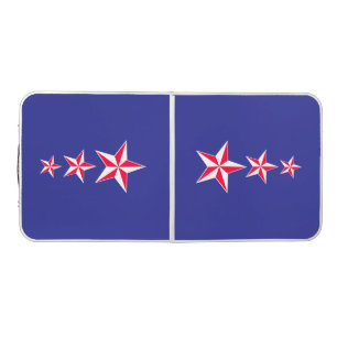 Custom Patriotic Stars Ping Pong Table
