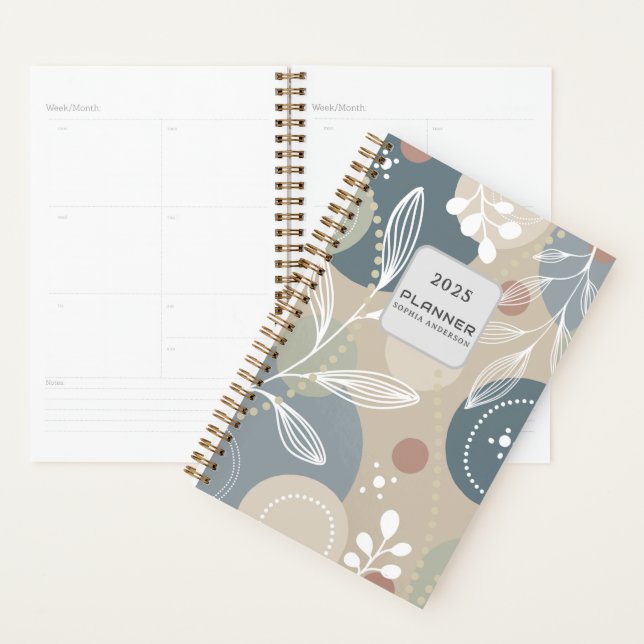 Custom Pattern Monogram 2025 Planner (Display)