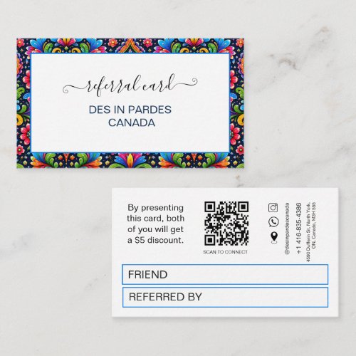 Custom Pattern Qr code Truck art Loyalty Card