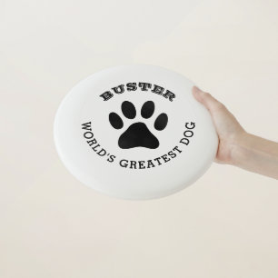 Custom paw print frisbee golf disc for pet dog