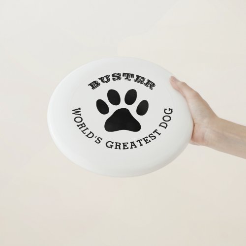 Custom paw print frisbee golf disc for pet dog
