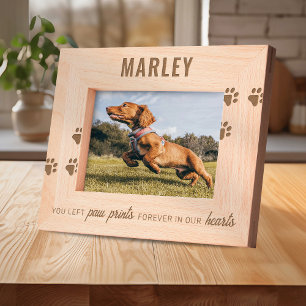 Custom Paw Prints Pet Memorial Engraved Frames