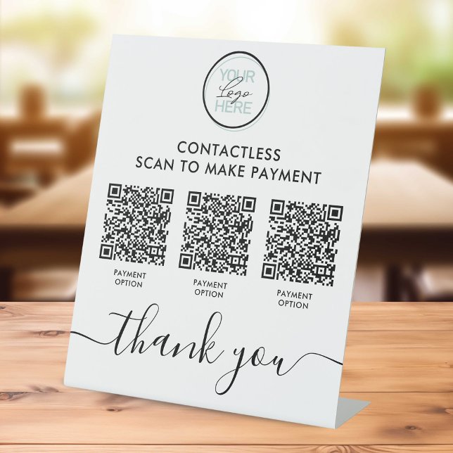 Custom Payment QR Pedestal Sign (Creator Uploaded)