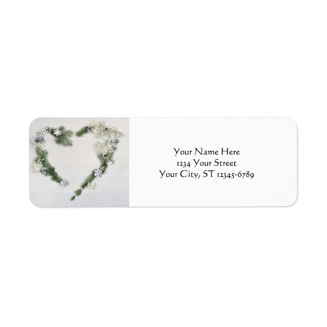 Custom Peace, Joy, and Love Heart Label (Front)