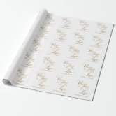 Modern Peace Love & Joy Holiday Wrapping Paper