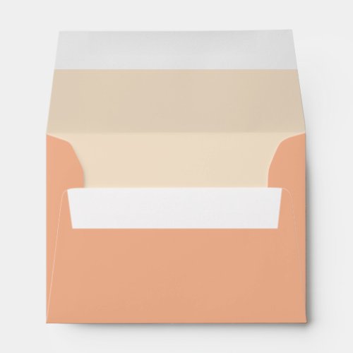 Custom Peach or Coral Envelope with Return Address