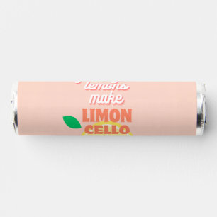 Custom Peachy Lemons Quote Limoncello Favor