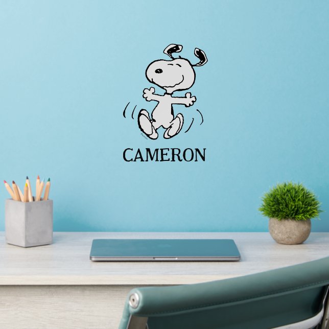 Custom Peanuts | A Snoopy Happy Dance  Wall Decal (Home Office 2)