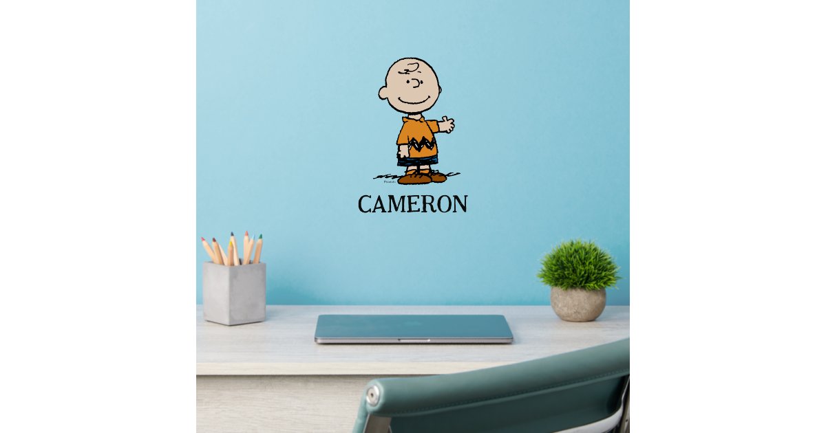 Custom Peanuts Charlie Brown Wall Decal Zazzle