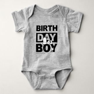 Custom Peanuts | Snoopy Birthday Boy Baby Bodysuit