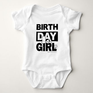 Custom Peanuts | Snoopy Birthday Girl Baby Bodysuit