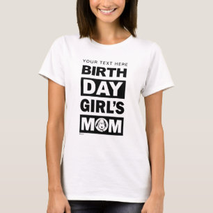 Custom Peanuts Snoopy Birthday Girl's Mom T-Shirt